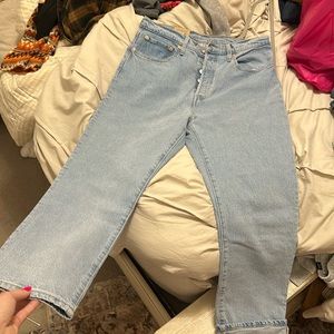 Women’s 501 original cropped Levi jeans